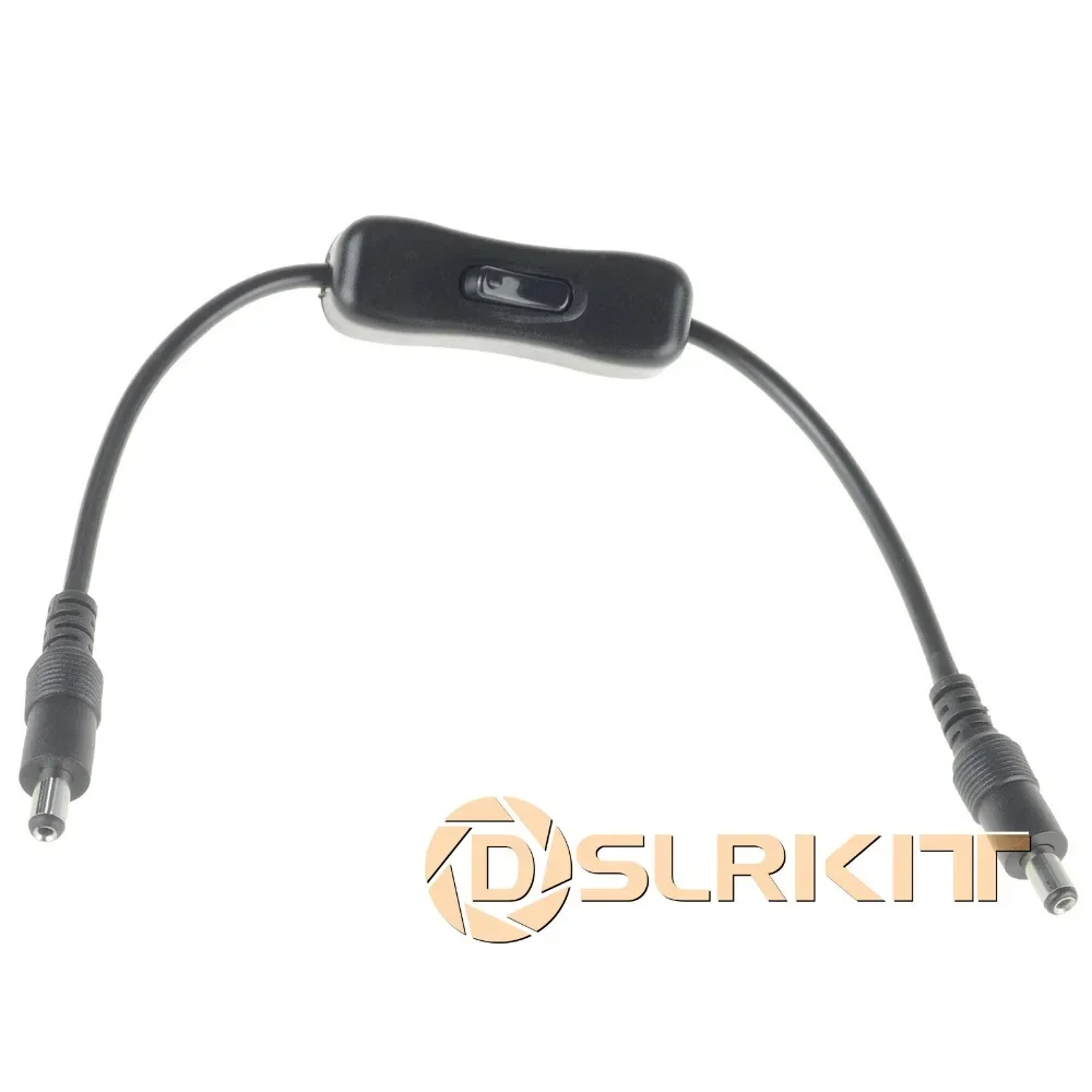 

5.5x2.1mm Male to Male DC Power Cable Cord with switch
