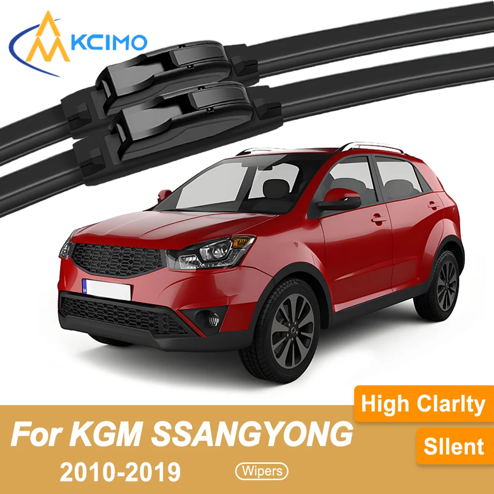 

2-Pack Superior Wiper Blades for KGM SSANGYONG Actyon 2010-2019 All-Season Durable Quiet Wiping Uninterrupted Visibility