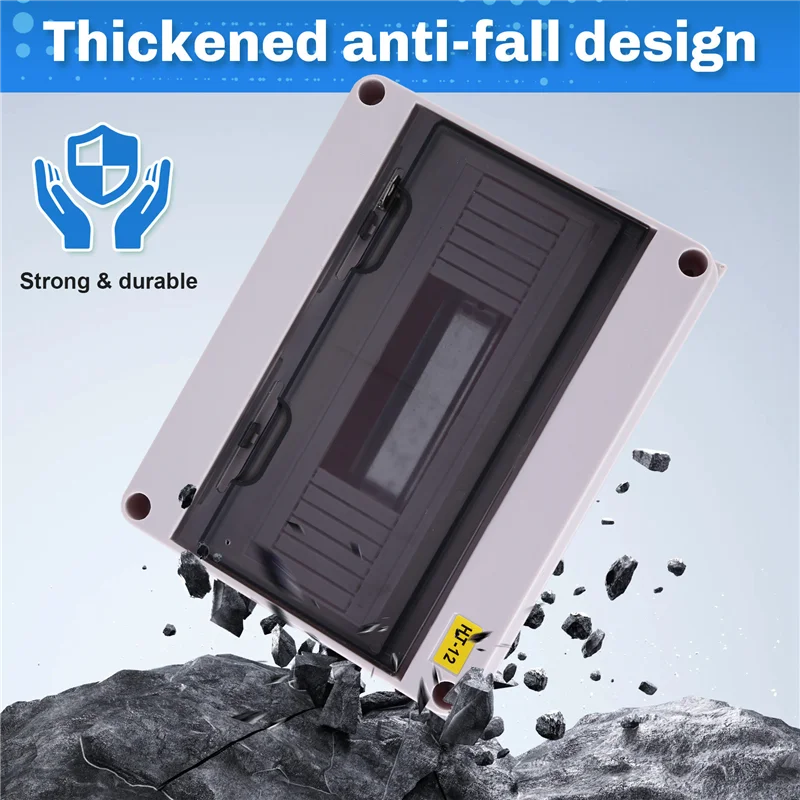 

Exquisite-HT Series Junction Box 12WAY PC IP65 Waterproof Distribution Box Outdoor Plastic Electrical HT-15Way Forcircuit Breake
