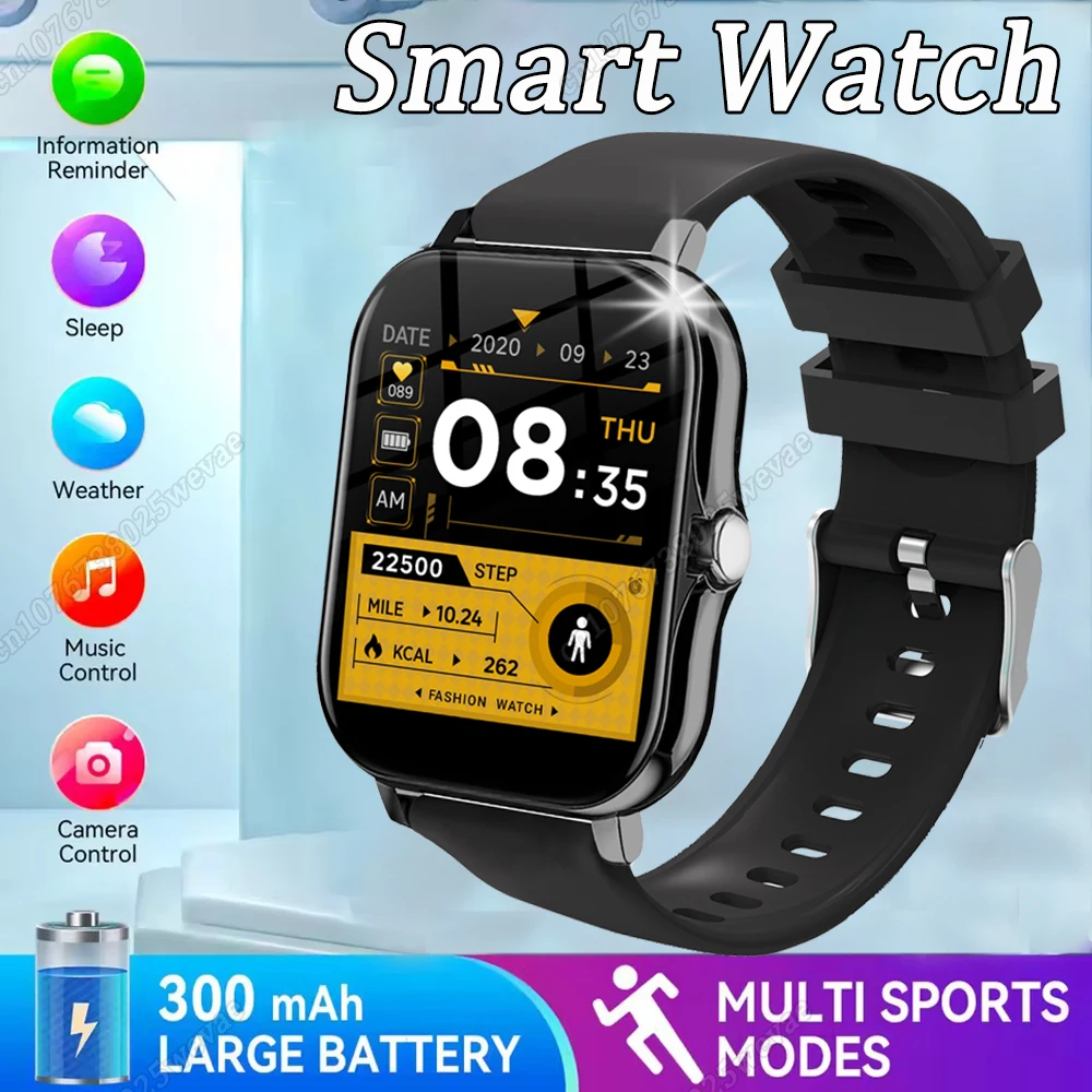 

Смарт-часы 2025 года, беспроводной циферблат, несколько спортивных режимов, различные уведомления о приложениях, идеальный подарок на праздник, iPhone/Android