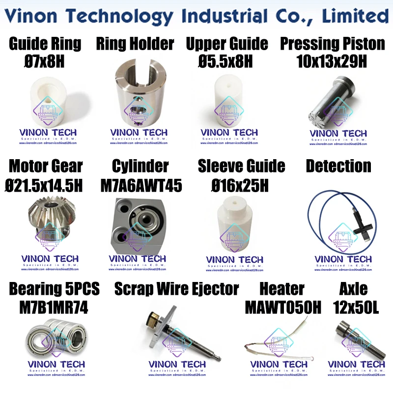 Guide Ring,Ring Holder,Upper Guide,Pressing Piston,Motor Gear,Cylinder,Sleeve Guide,Detection,Chm er M7A6AWT45,M7B1MR74,MAWT050H