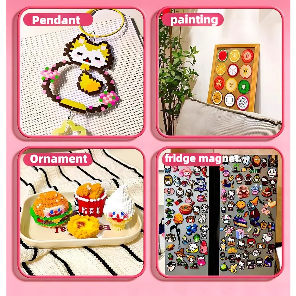 24/48/72 kolory Koraliki Hama 2.6mm Puzzle Perlen Koraliki Żelazne DIY Perler Fuse Bead Zabawki Edukacyjne Rozwijające Inteligencję Koraliki Termiczne do Mozaiki