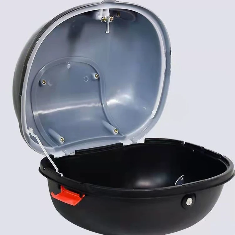Motorcycle Tour Tail Box Enlarged Capacity Safety Scooter Trunk Luggage Top Lock Storage Carrier Case  Trunk Tail Mount