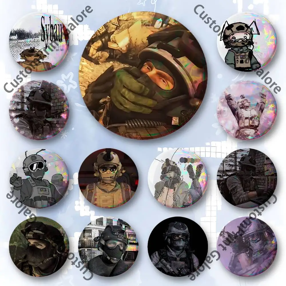 

G-Gary R-Roach S-Sanderson Round Custom Badges 75 58 44 32 25 mm Brooch Backpack Hat Enamel Pins Accessories Toys Gifts
