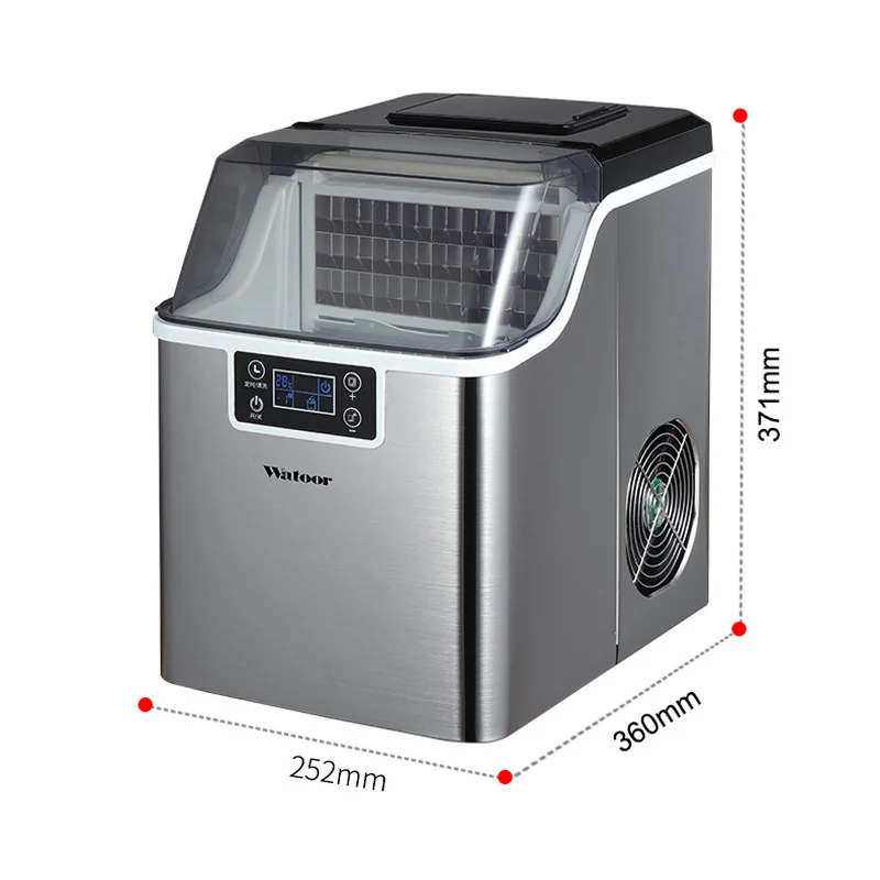 Commercial Ice Maker Machine 30kg/24H Air Cooling Snow Shaver Machine Snowflake Ice Machine Continuous Ice Machine