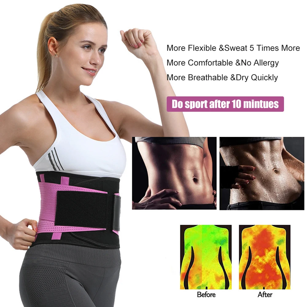 Lose Weight Sports Waist Support Belt Back Waist Trainer Trimmer Belt Gym Waist Protector Weightlifting Reshape Your Body Unisex