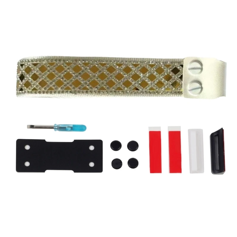 

652F Keyboards Straps Streamers Decorative Straps Rhinestones Nylons Straps for 60 ATK68 Gaming Mechanical Keyboards