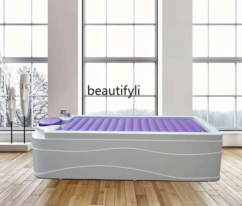 Acrylic bathing water bed with shampoo mattress inflatable and water-filled bathing bed