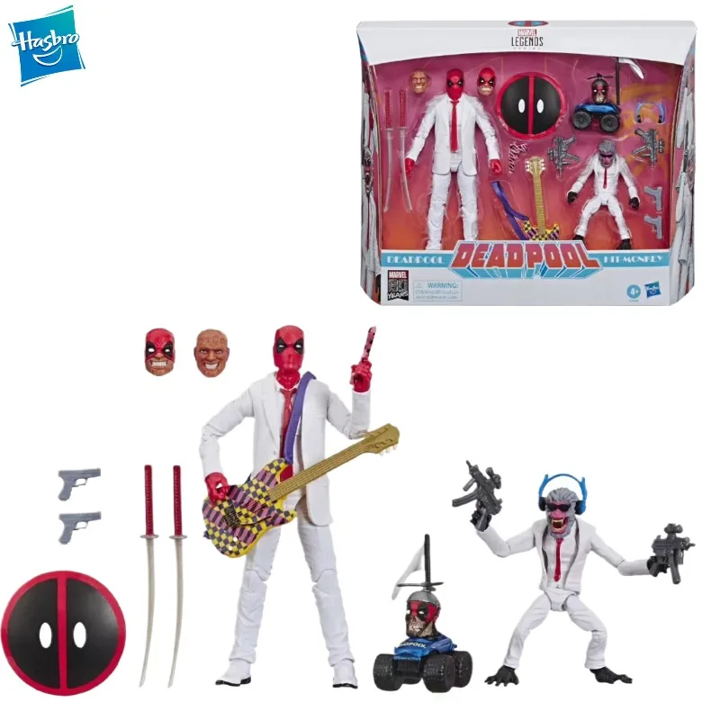 

New Original Hasbro Marvel Legends 80th Deadpool & Hit Monkey 2 Pack 6" Action Figure Toys Gift Model