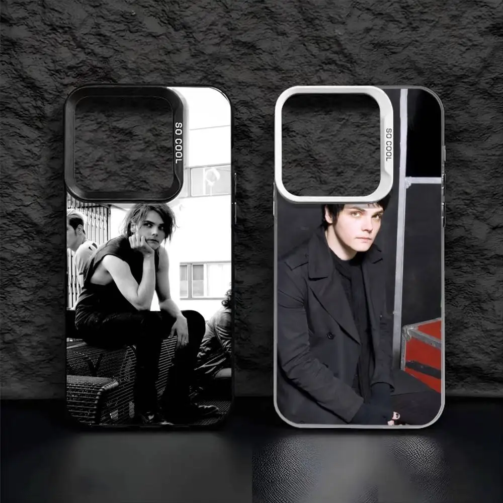 Sänger G-Gerard Rock W-Way Handyhülle für iPhone 17, 16,15,14,13,12 Pro Max Black Candy Matte stoßfeste Abdeckung