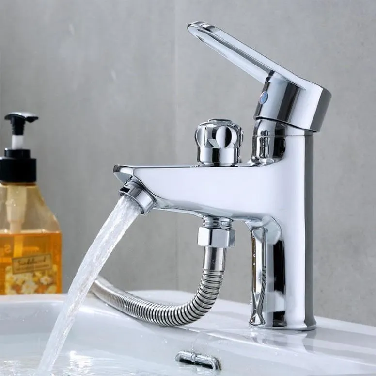 

Faucet, hot and cold wash basin, all copper, single hole bathroom basin, dual purpose shower, shower, countertop basin, dual pur