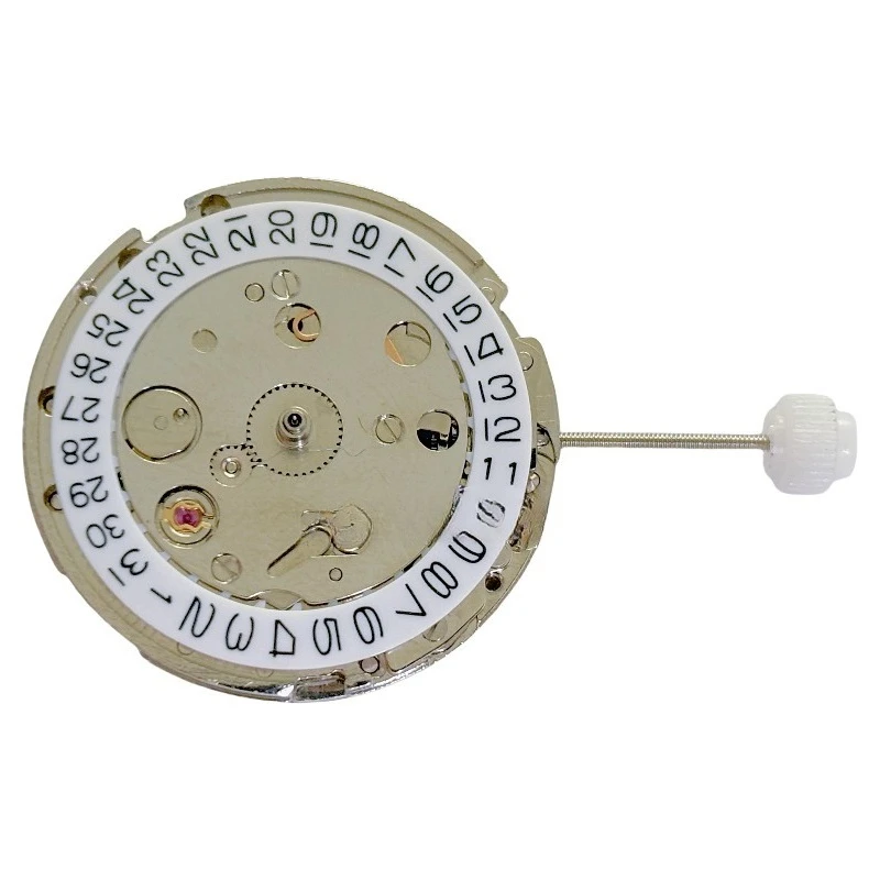 Horloge-uurwerkaccessoires voor huishoudelijk 8205 2813-uurwerk, witte machine enkele kalender rood automatisch wiel, kalender drie