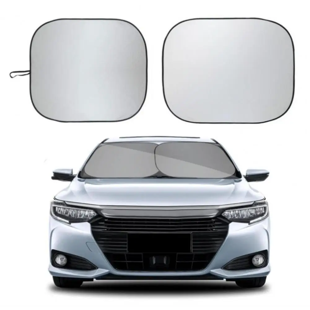 

Car Sunshade Cover Automotive Front Window Sun Visor Protector Cover for Suv Truck 2pcs Foldable Car Windshield Sunshade Blocks