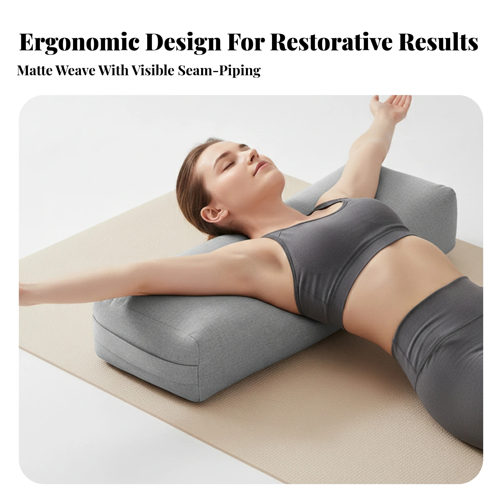 Pilates Support Pillow Multi-Purpose Pilates Support Cushion Detachable Sturdy for Yogis, Stretching, Home Studio
