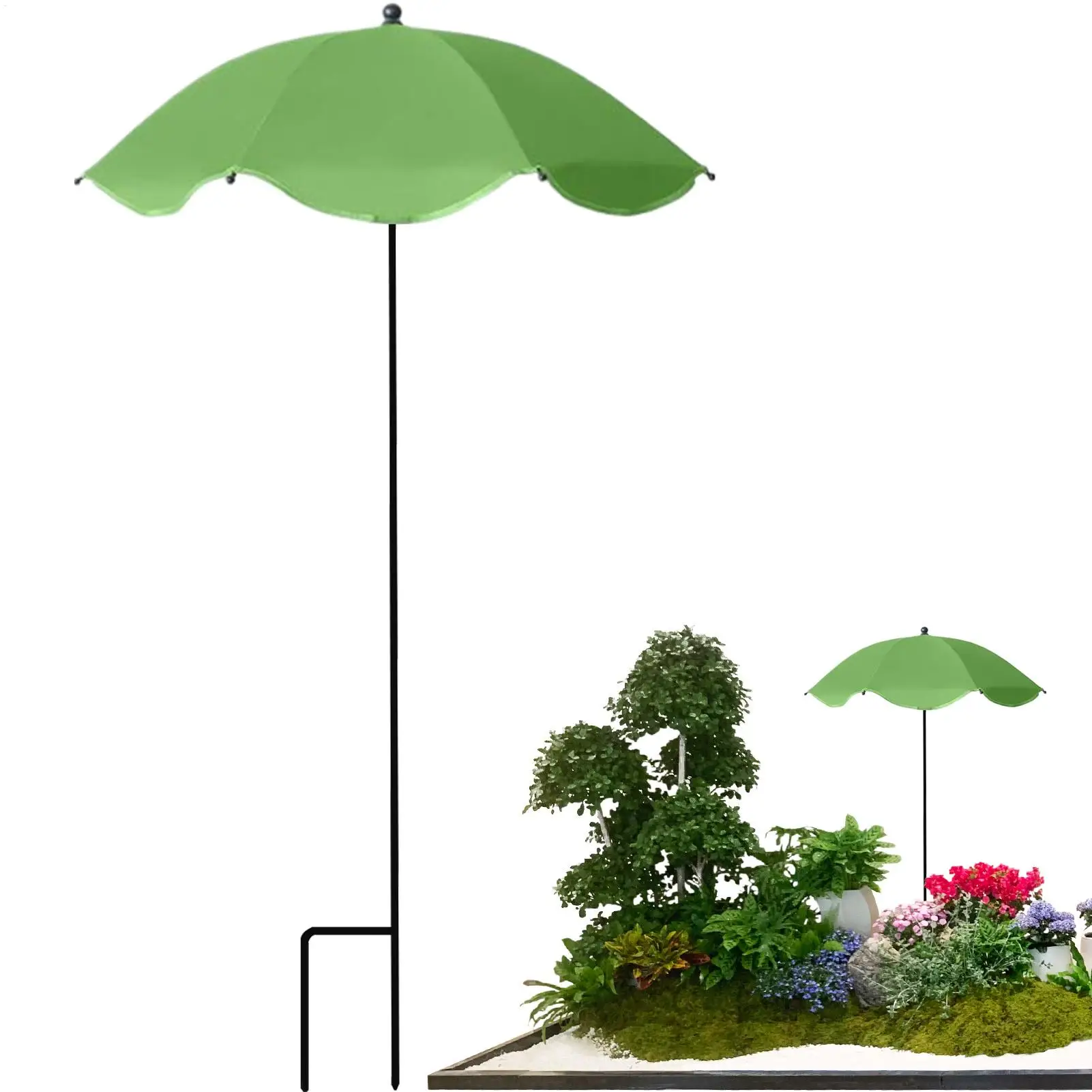 Shade for Plants Double-layer Large Rainproof Stake Plant Shade Umbrella for Yard Outdoor Garden Patio Rain Pool Balcony Tree