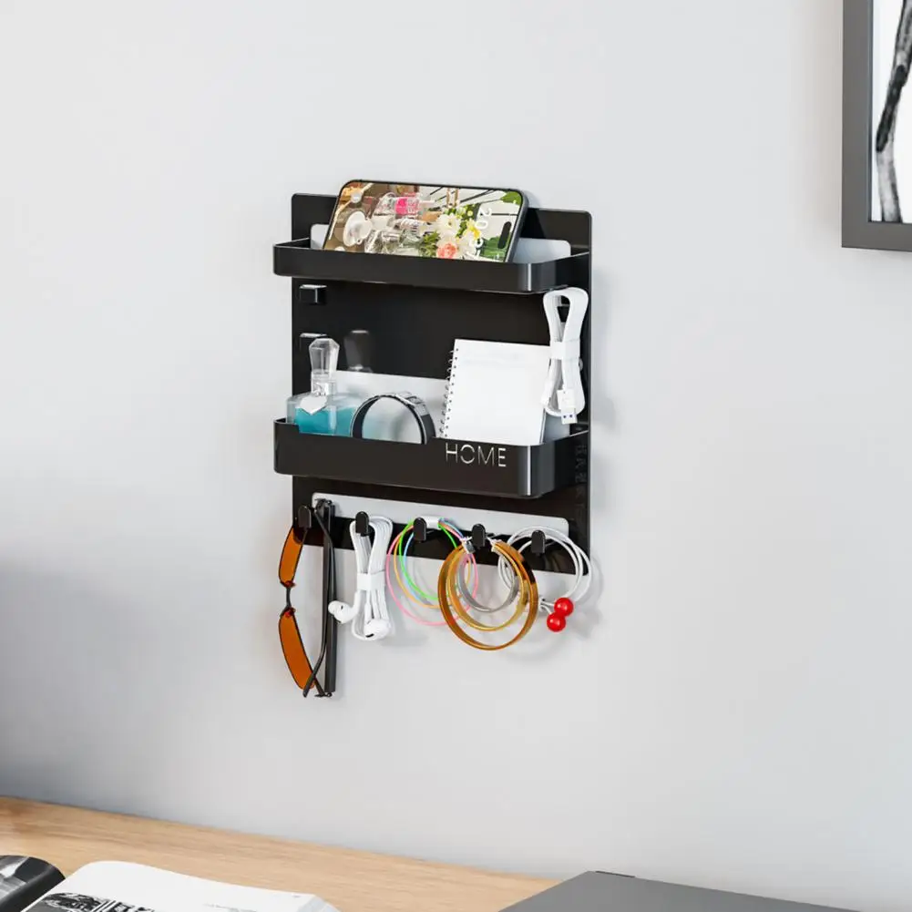 Wall Storage Rack Bedside Wall-mounted Stand Wall Mount Bedside Shelf Strong Load-bearing Game Console Organizer for Bedroom