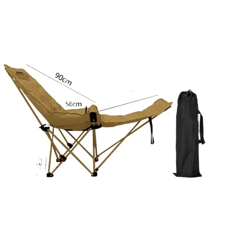 

Outdoor Outdoor Folding Chair Portable Moon Chair Extended Outdoor Camping Chair Nap Deck Beach