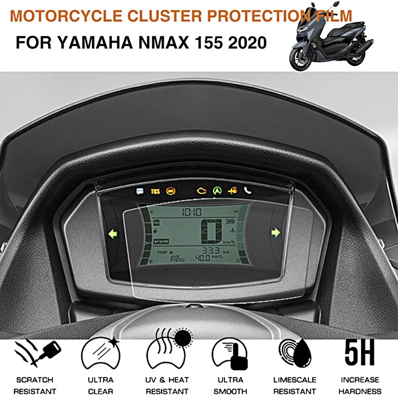 2PCS Motorcycle Cluster Scratch Protection Film Screen Protector Accessories For Yamaha NMAX 155 Nmax 155 2020