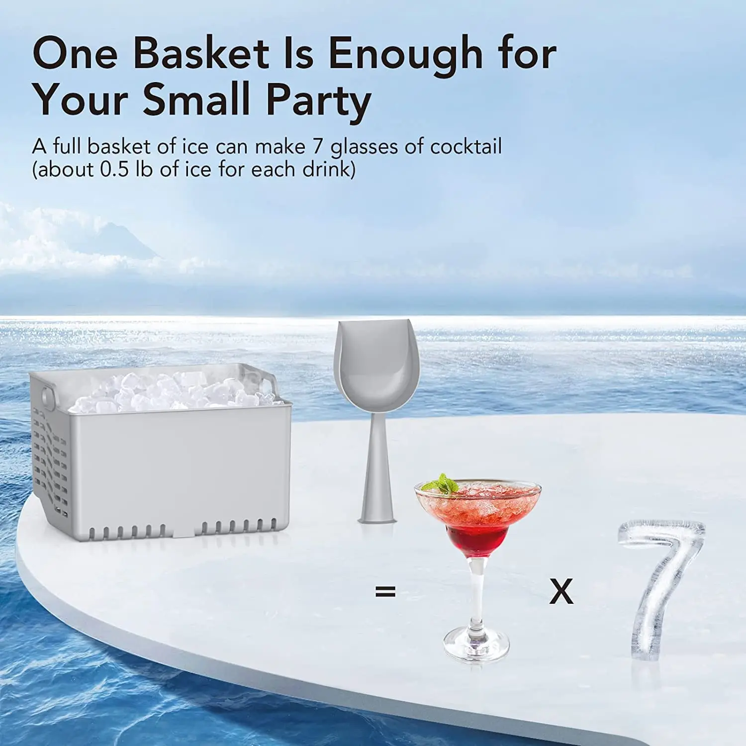 Ice Maker Countertop with Soft Chewable Ice,10,000pcs/33Lbs/Day,Portable Ice Machine with Ice Scoop,Self-Cleaning Timer Function