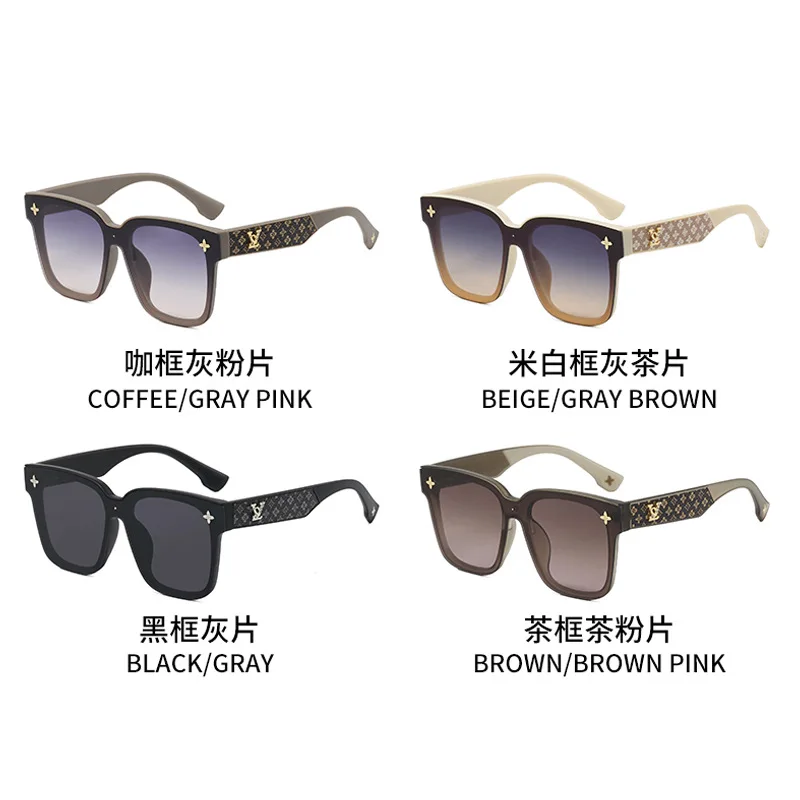 Luxury Square Frame Sunglasses for Women Fashion Oversized Shades Lightweight Chic Street Style Photogenic Slimming Effect Retro