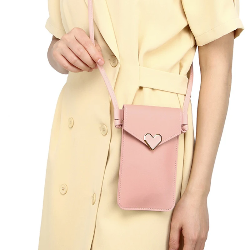 

Сумка для телефона с сенсорным экраном, многофункциональная, легкая, многослойная, женская, вертикальная, через плечо, для хранения