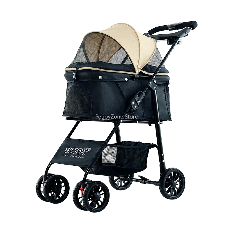 Pram With Table Cheap 3 Wheels Small Medium Large Two Cat Carriers Pet Trolley Dog Stroller For Dogs