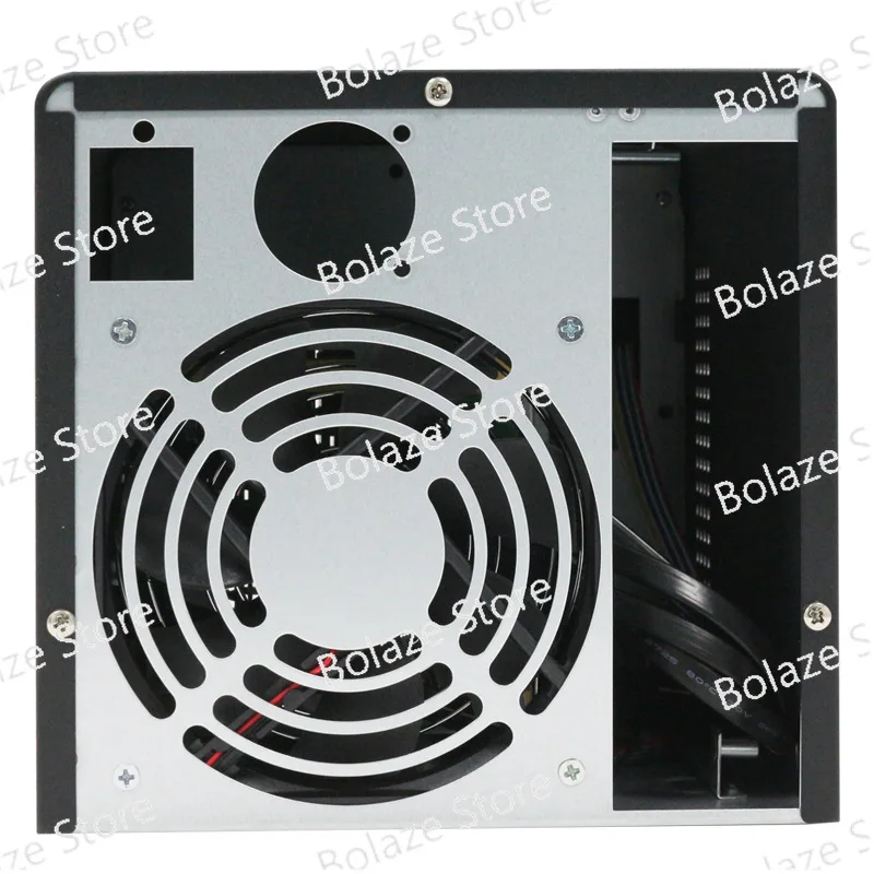 4 Bay NAS Storage Server Empty Chassis Network Attached Storage Case Diskless Enclosure for DIY Build