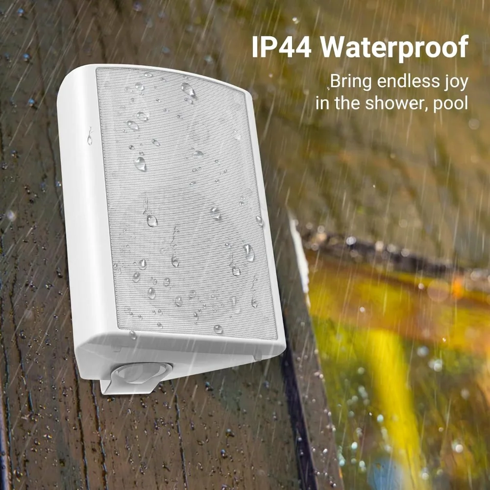 ترقية جديدة بيضاء، 6.5 بوصة مكبرات صوت بلوتوث داخلية وخارجية مقاومة للماء سلكية مثبتة على الحائط مكبرات صوت نشطة 400 وات-بيع ساخن! #2