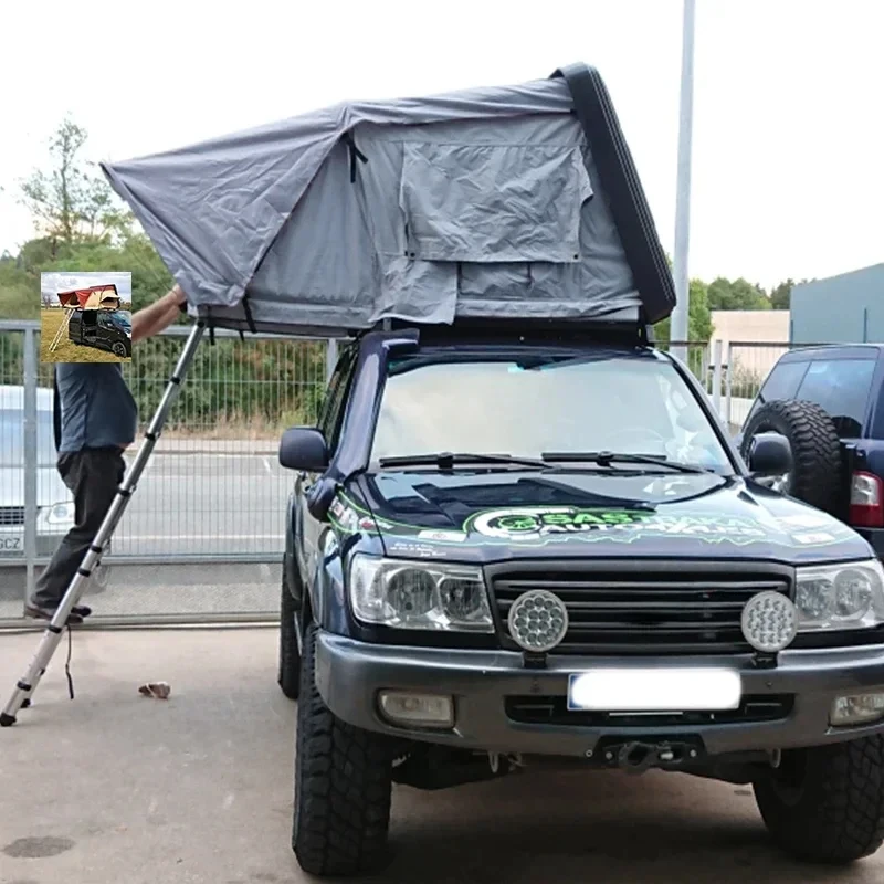 

New Den Waterproof S Auto Side Opening SUV Truck Pickup Car Hardshell Roof Top Tent Sale