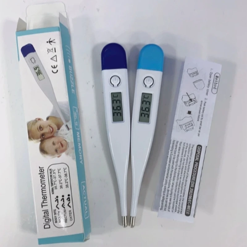 1/2pcs Digital Water Thermometer Accurate Oral and Armpit Temperature Reading Fever Alert Termometer Baby Bath Thermometers