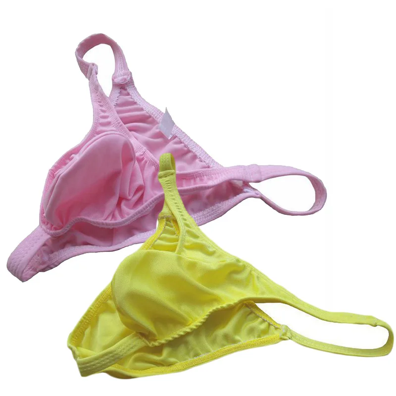 

Men's Big Cock Briefs Sexy Bulge Pouch Low-Waist Bikini Solid Seemless Underpant Elephant Nose Thong Brief Gaysex Underwears