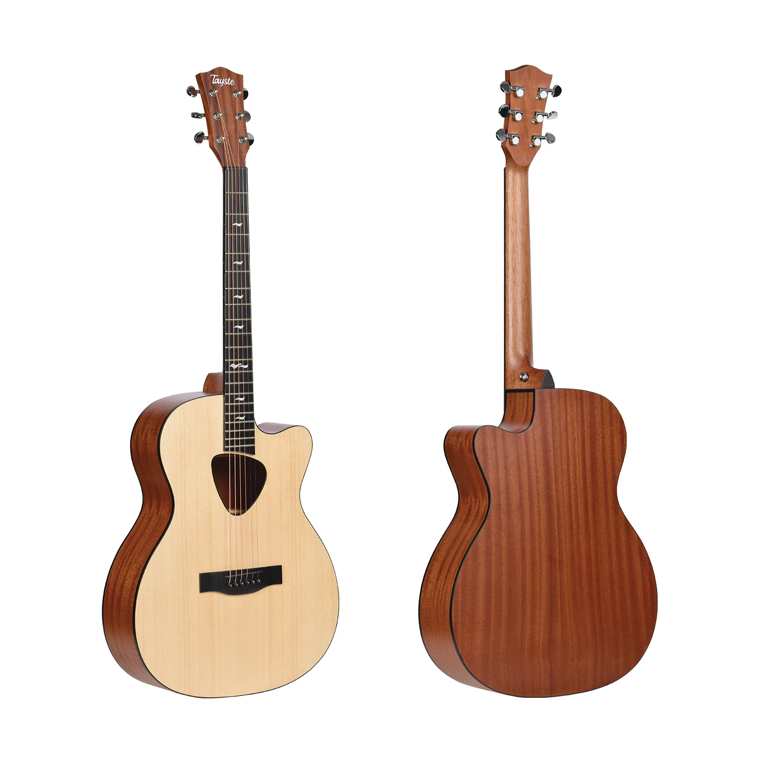 NEW ARRIVAL Folk Guitar Electric Acoustic Guitar Pick Shape Sound Hole With The EQ-17A And Padded Bag