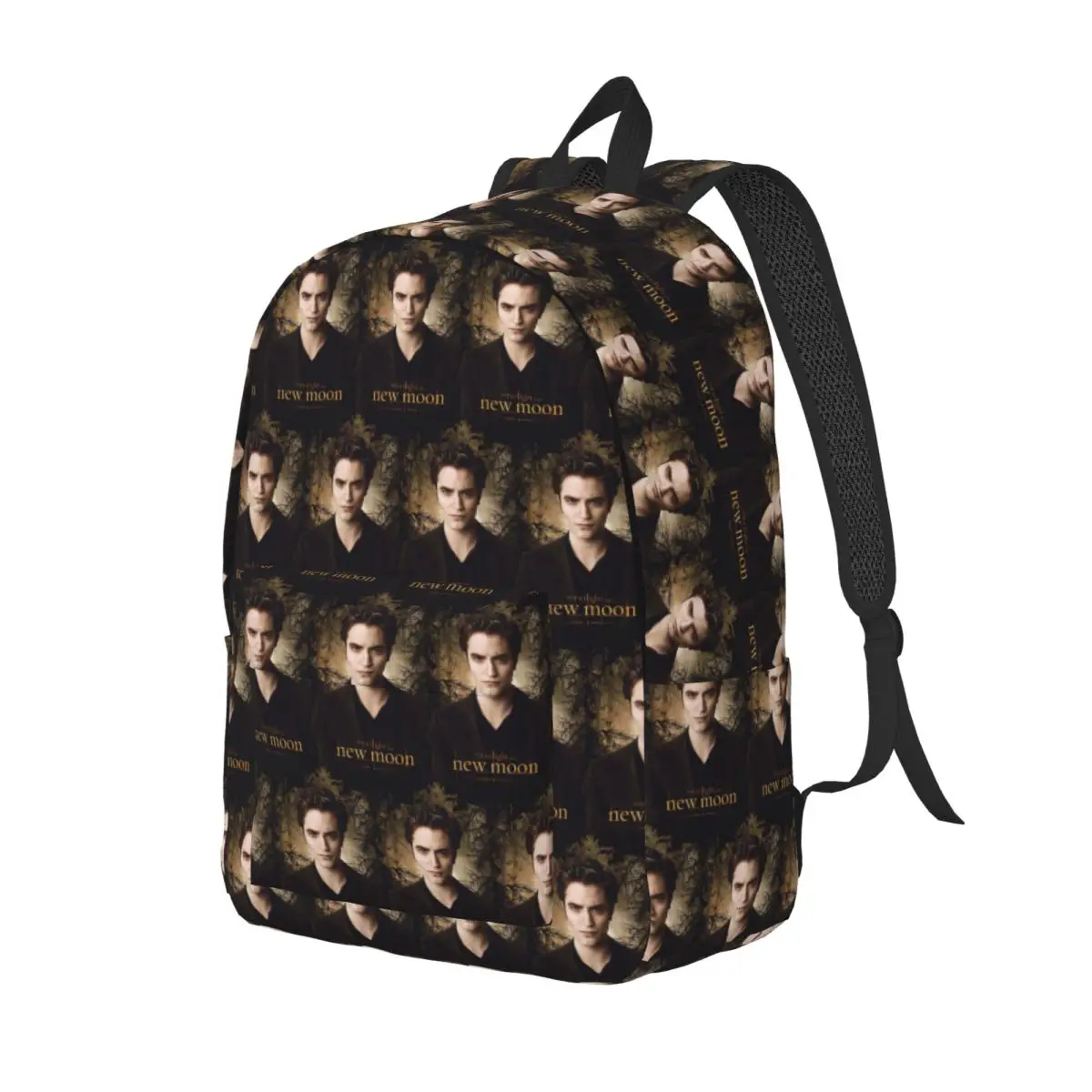 The Twilight Saga Edward Cullen Student Backpack School Bag Hiking Travel Daypack for Boys Girls Fashion Bookbag Shoulder Bags