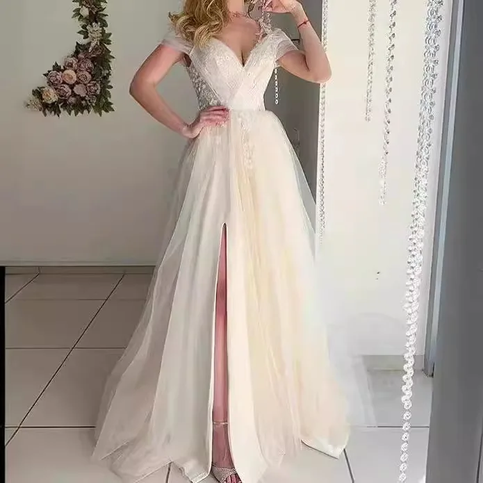 2024 novos vestidos quinceanera com decote em v ombro elegante vestido de baile assimétrico sem mangas vestido de debutante casamento personalizado