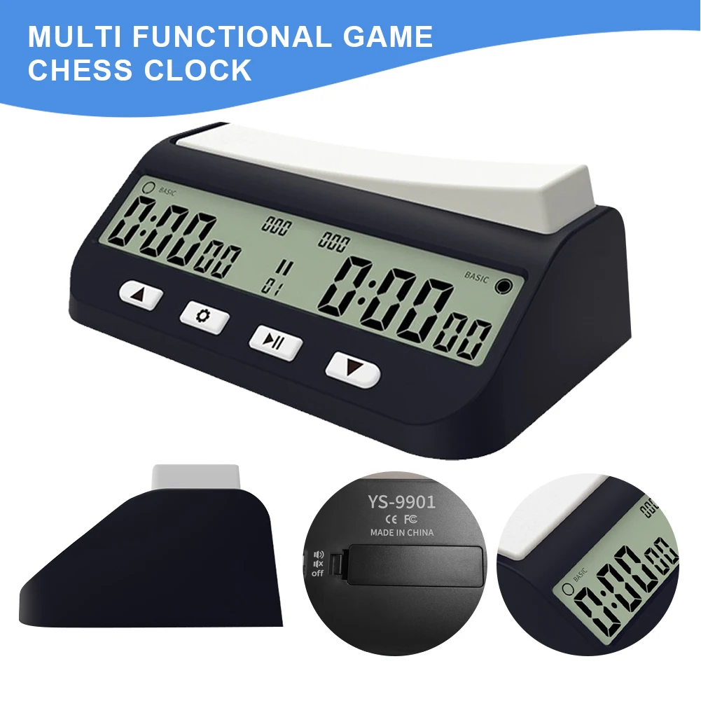 Digital Chess Timer with Basic Delay and Positive Time Features Game Timer Portable Digital Chess Clock for Board Games view 4