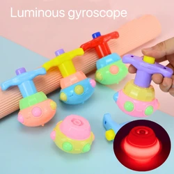 1 Pcs Luminous Lotus Top Rotating Emission with Light Flash Children Toy Multicolour Luminous Gyroscope