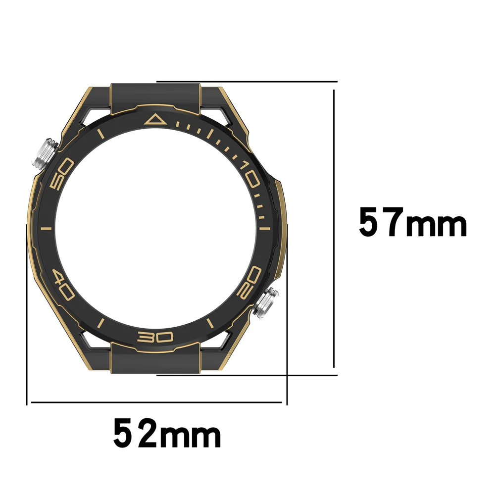 Untuk Huawei Watch GT6 46mm Casing 2-in-1 Pelindung Jam Tangan Berbahan PC Keras Berongga Dengan Penutup Skala Untuk Huawei GT6 46mm