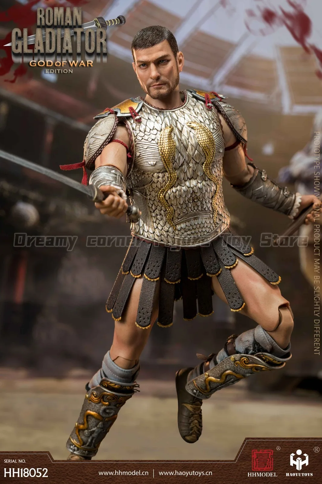 

【In Stock】HHMODEL HAOYUTOYS HH18052 Imperial Legion Roman Gladiator Ares Version 1/6 Action Figure Model