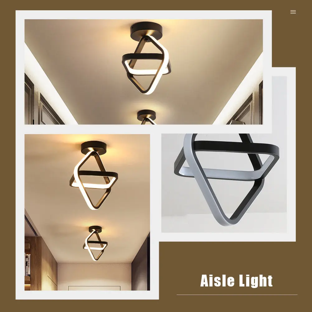 

1Pcs Ceiling Light Modern Simple LED Balcony Porch Lamp Nordic Style Bedroom Corridor Indoor Decorative Lighting