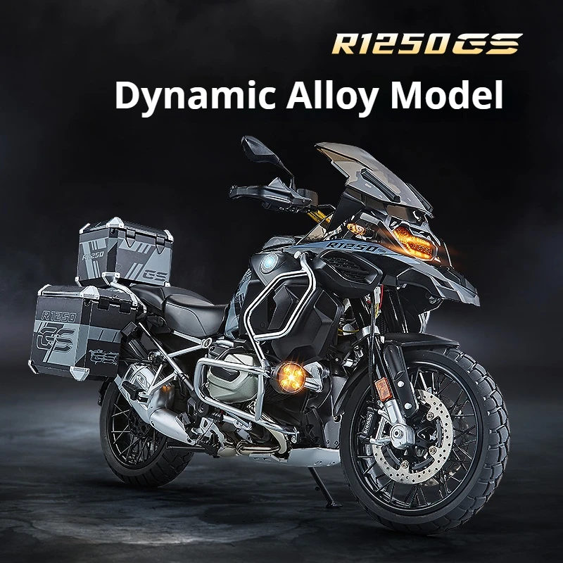 New 1:7 supersize Alloy Motorcycle Model with Spray Function Boyfriend Gift Home Decoration Collection For BMW R1250GS ADV