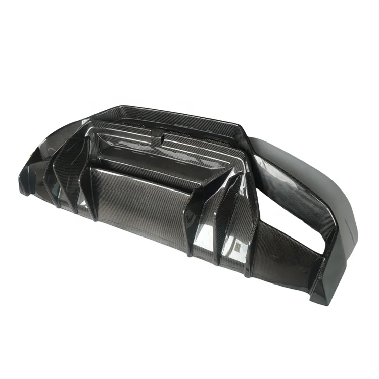 

V Style Semi Carbon Body Kit Carbon Fiber Rear Bumper Diffuser for Lamborghini Huracan LP610 LP580 Premium Car Bumpers Bodykit