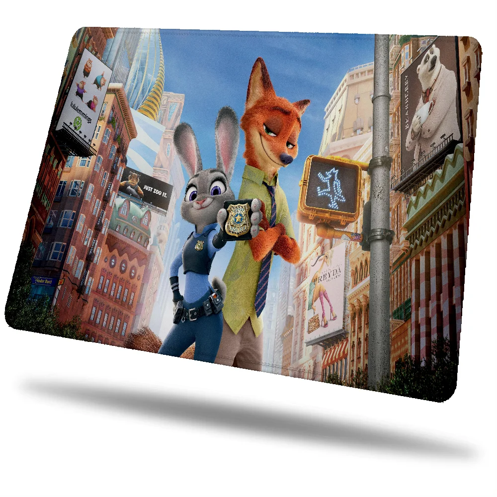 Zootopia Pc Gamer Girl Small Custom Mouse Pad Anime Gaming Accessories Computer Mat Mousepad Company Desk Accessory Game Mats