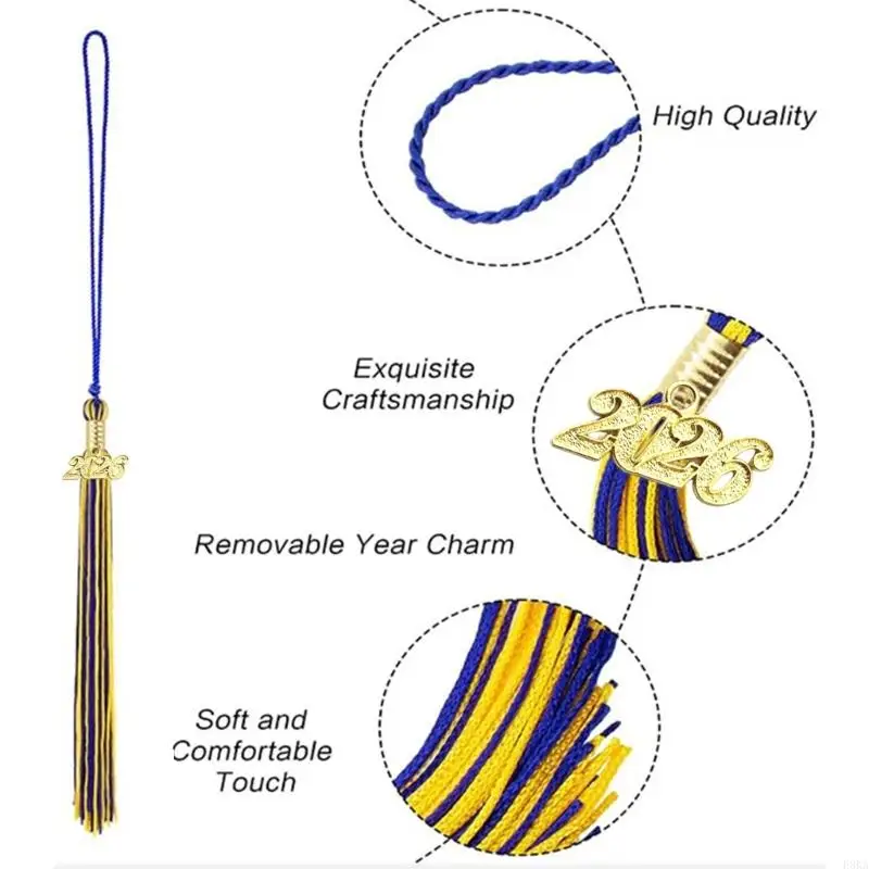   2026 Year Specific Academic Tassels Rayon Construction For Cap Photo Supplies And Artistics