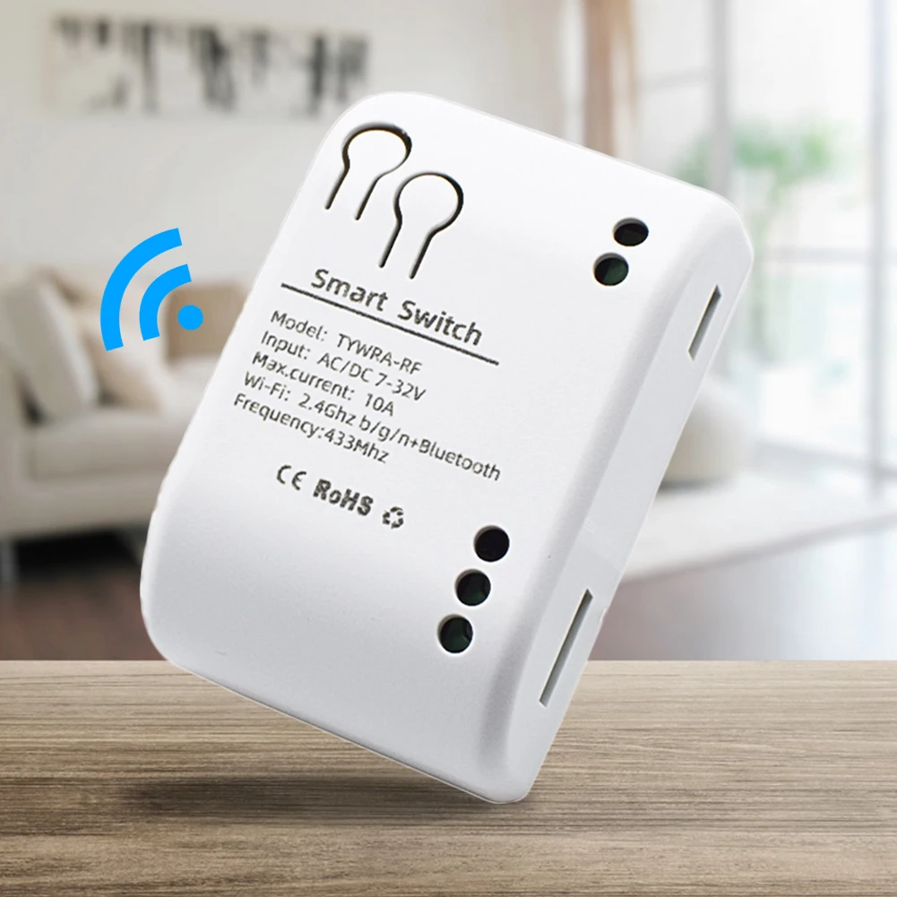 2200W/10A Smart WiFi Motor Switch Module APP Remote Control Relay Controller Module Accessories for Alexa Google Home