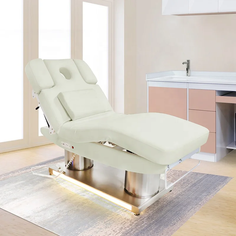 Spa Salon electric massage beds 4 motors heated adjustable beauty treatment chair electric massage table beds