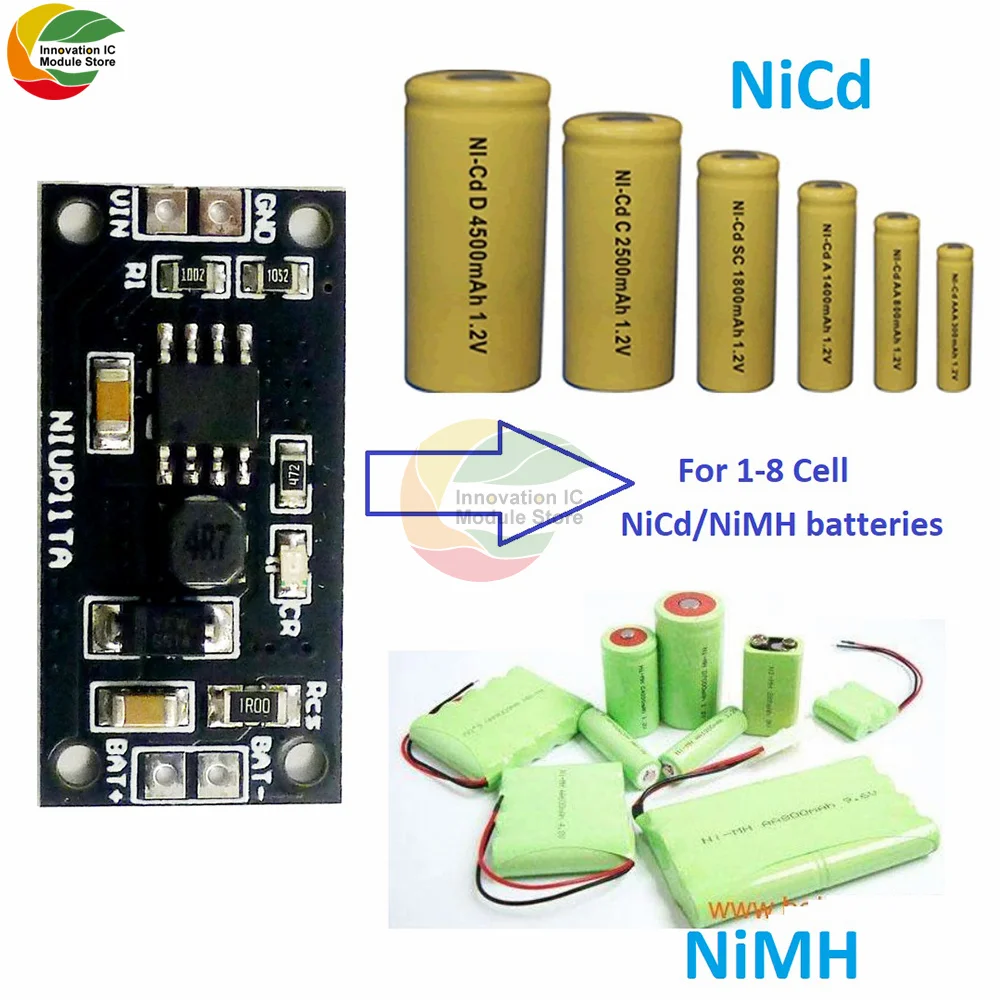 NiMH NiCd Battery Charger 1-8 Core 1.2V 2.4V 3.6V 4.8V 6V 7.2V 8.4V 9.6V NiMH NiCd Battery Special Charger Charging Module Board