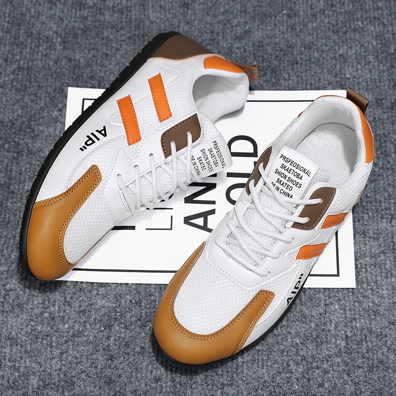 Trendy Breathable Sports Shoes Men's Mesh Low-Top Casual Bean Bean Shoes Fashionable All-Match Lightweight Summer Sneakers