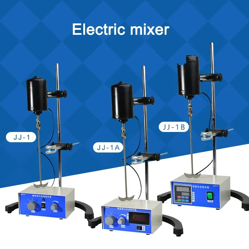 Лаборатория с прецизионной небольшой электрической мешалкой JJ-1, настольный миксер, промышленный тест 100/120/200 Вт