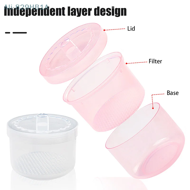 Nail Art Drill Bits Grinding Head Sterilizer Disinfection Box Nail Tool Cleaning Box Manicure Storage Case Clipper Accessories