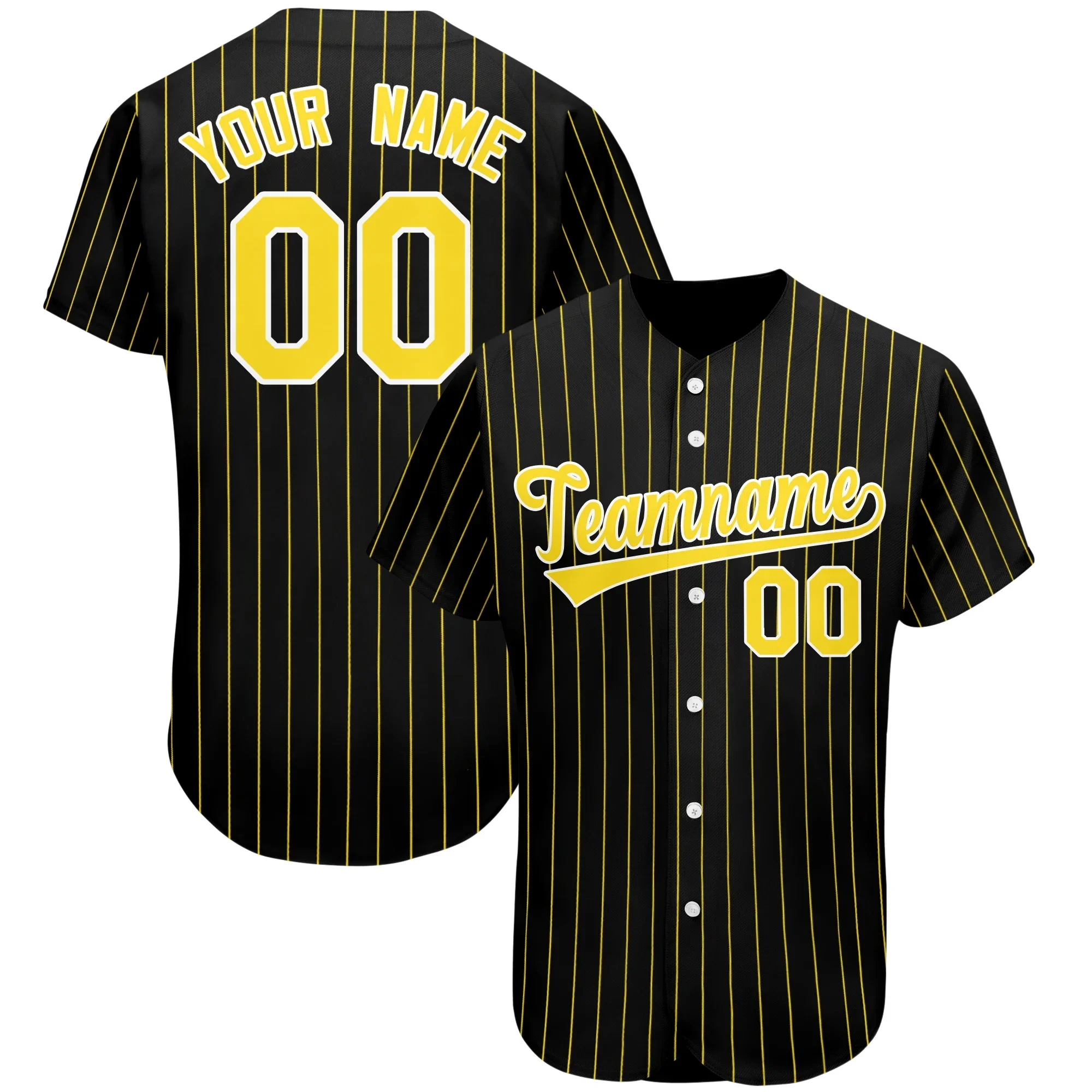 Custom Baseball Jerseys Personalized Design Your Name/Number Striped Printed Shirts Softball Training Uniforms Men/Women/Youth